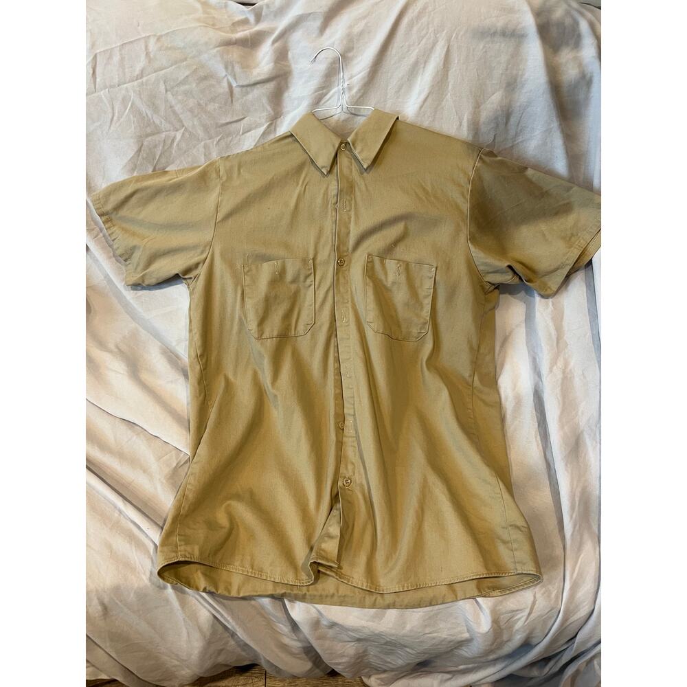 Heavy Cotton/Denim Brown Work Shirt